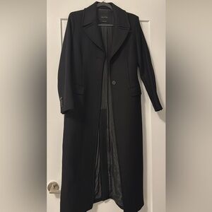 Massimo Dutti Elegant Black Coat